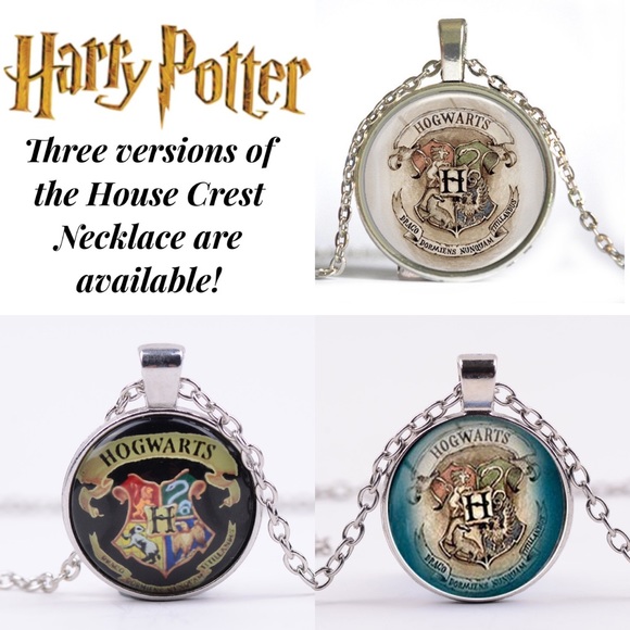 Harry Potter Hogwarts Vintage House Crest Pendant - Picture 12 of 12